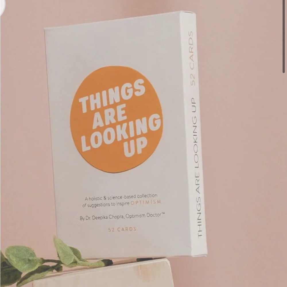 THINGS ARE LOOKING UP THE OPTIMISM DECK Cards self care love growth practice NWT